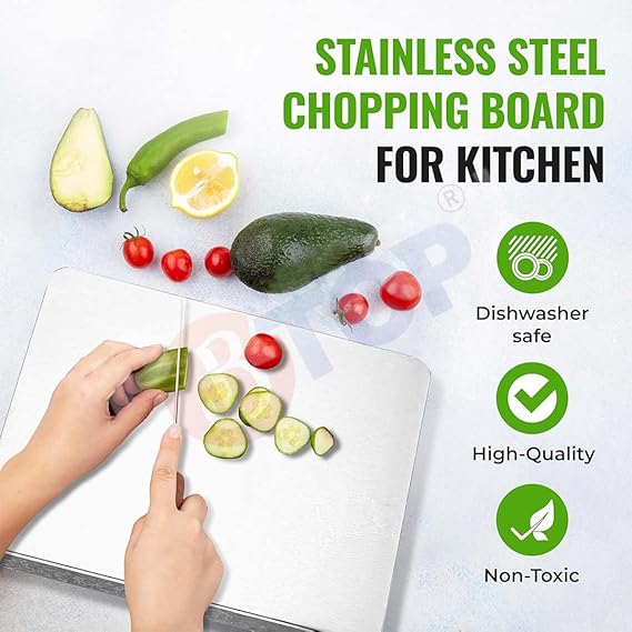 Premium Stainless Steel Kitchen Chopping Board