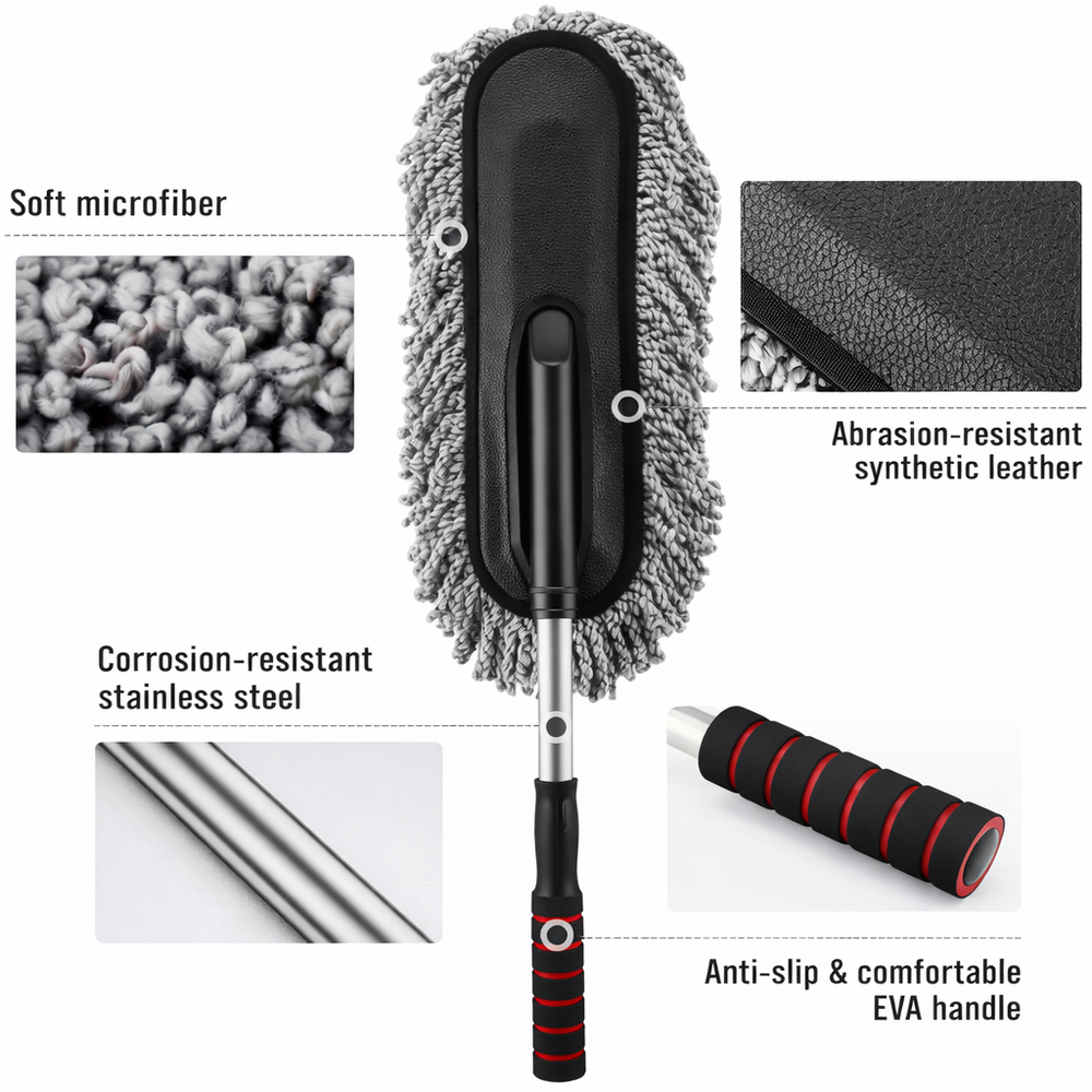 Microfiber Car Cleaning Duster | With FREE Special Gift
