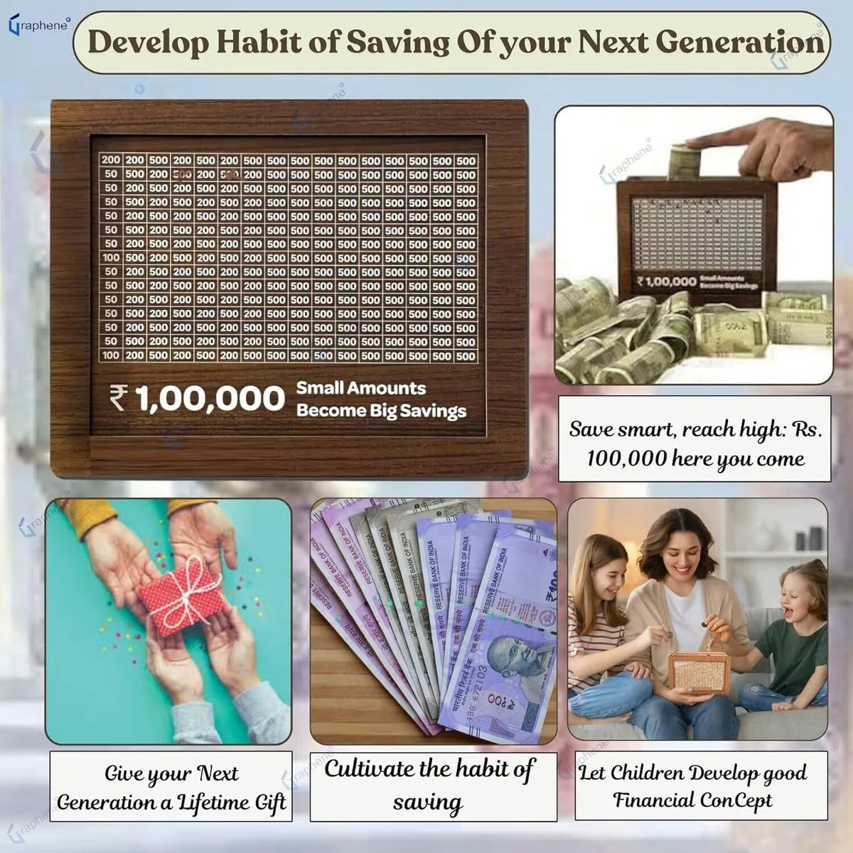 Wooden Money Saving Box | One Lakh Saving Box | Small Amount Becomes Big Savings